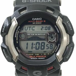 美品 CASIO カシオ G-SHOCK ジーショック GULFMAN ガルフマン GW-9110-1 腕時計 電波ソーラー マルチバンド6 デジタル ラウンド 動作確認済