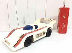 昭和レトロ 当時物 【 ヨネザワ ミニデラコン ポルシェ 】 YONEZAWA PORSCHE 中古品 動作未確認 ヴィンテージ オールド