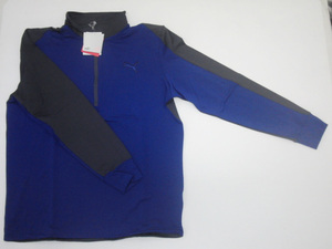 新品未使用品！Puma Golf PWR Warm 1/4 Zip Popover (Sodallte Blue-Periscope) Mサイズ