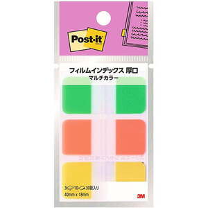 まとめ得 【10個セット】 3M Post-it ポストイット フィルムインデックス 厚口 マルチカラー6 3M-686MC-6X10 x [2個] /l