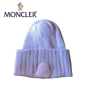 【全国送料無料】MONCLERモンクレール ロゴ ニットキャップ　BERRETOO TRICOT 