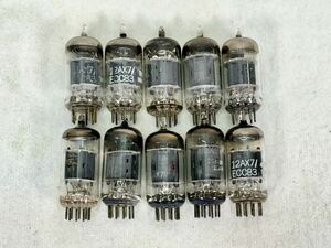 1円〜 真空管 ECC83 12AX7 ELECTRONIC TUBE USA 10点セット まとめて U.S.A オーディオ機器 アンプ 音響機器 当時物 レトロ 希少 大量