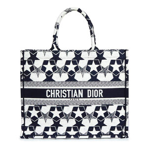 （新品・未使用品）クリスチャンディオール Christian Dior BOOK TOTE ラージ エトワール ハンドバッグ スター 星 キャンバス M1286ZTQX