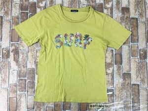 URBAN RESEARCH アーバンリサーチ レディース SURF 花プリント 半袖Tシャツ 40 からし