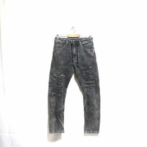 トレンド【DIESEL ディーゼル】NARROT CB-NE/ダメージ加工/スウェットデニム パンツ/jogg jeans