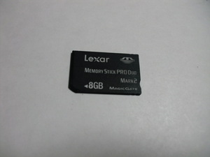 8GB　Lexar　フォーマット済み　メモリースティックプロデュオ　memory stick pro duo 送料63円～