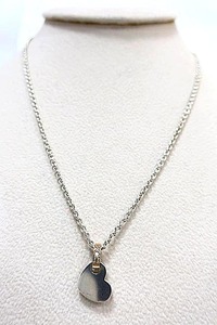 【中古】STAR JEWELRY スタージュエリー　アクセサリー ネックレス レディース ハート 925 K18 シルバー