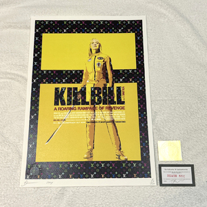 DEATH NYC キルビル KILL BILL ヴィトン LOUISVUITTON タランティーノ 世界限定100枚 ポップアート アートポスター 現代アート KAWS Banksy