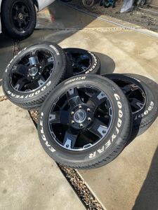 200系ハイエース　FLEX DELF DF03 17インチ 6.5J +38 6H ６穴 PCD139.7 ホワイトレタータイヤ付