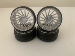 1/18 Vossen VPS304 21インチ ミニカーカスタム ホイール タイヤセット