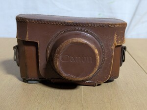 Canon カメラケース/キャノン 革製 革ケース レンジファインダー フィルムカメラ ③