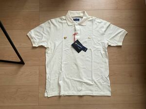 新品　38 EVISU GOLDEN BEAR 半袖ポロシャツ 黄色イエロー　エヴィス ゴールデンベア