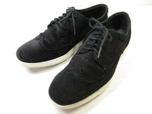 HH 【コールハーン COLE HAAN】 グランドゼロ C22872スエードレザー カジュアルシューズ スニーカー 靴 (メンズ) 8.5M 黒 ■18MZA4677■