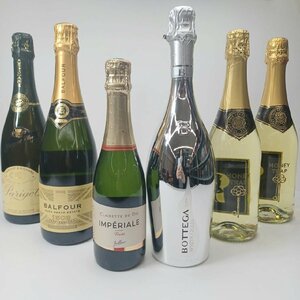 未開栓 スパークリングワイン 6本セット 375～750ml ボッテガ ホワイト ゴールド/バルフォア 1503/ハニートラップ 他 A241120-1-A