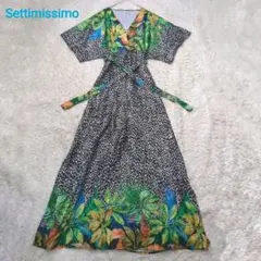 Settimissimo　セッティミッシモ　ロングワンピース　ボタニカル　ゼブラ