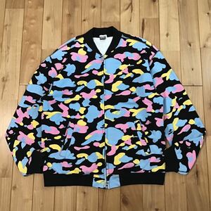 マルチカモ スウェット ブルゾン Mサイズ a bathing ape BAPE cotton candy camo sweat jacket エイプ ベイプ アベイシングエイプ NIGO i5