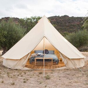 モンゴル パオ テント 大型キャンプテント 5-8 人用 屋外 インディアン ベルテント ファミリーテント 家族用 自動運転 旅行