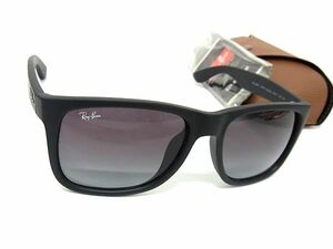 1円 ■美品■ Ray-Ban レイバン RB4165-F JUSTIN 622/8G サングラス メガネ 眼鏡 メンズ ブラック系 AY4130