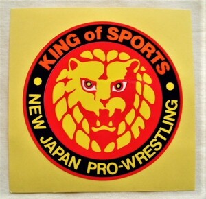 新日本プロレス 団体ロゴライオンマーク ステッカー シール◆ストロングスタイル カールゴッチ アントニオ猪木 NJPW NOCOUJSZ