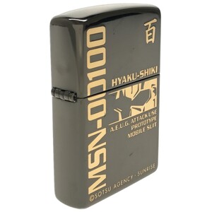 【希少 Zippo】ジッポー Zガンダム 百式 D 2005年 A.E.U.G MSN-00100 Z-GUNDAM エゥーゴ 喫煙具 コレクション タバコグッズ 現状品 J888