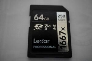 Lexar SDXCカード 64GB SILVERシリーズ 1667x UHS-II Class10 U3 V60 最大読み出し250MB/s 最大書き込み120MB/S