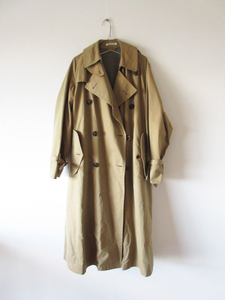 美品 AURALEE / オーラリー A8AC02CG FINX CHAMBRAY BIG TRENCH COAT 1 BEIGE / トレンチコート ロングコート