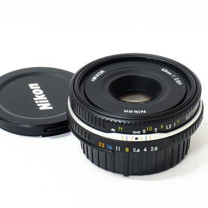 Ai NIKKOR 45mm F2.8 P BLACK コンディション良好 フード欠品で格安 ! Nikon F Mount 35mm Full Frame FX Format FM3A F6 FM2 F3 F100 D850