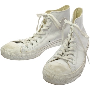 CONVERSE コンバース Chuck Taylor All Star Mono Hi Leather ハイカットレザースニーカー ホワイト 28.5cm ITKATQ00221W