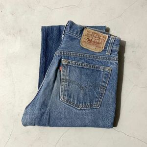 90s USA製 Levis リーバイス 501 デニムパンツ 30×30 アメリカ製 ヴィンテージ OLD ヒゲ