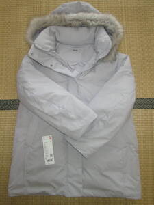 ★ユニクロ ハイブリッド ダウン コート ライトグレー S 460924★02 Light Gray 750FP UNIQLO 3日着用のみ