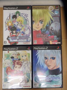 F) PS2 / PlayStation2 ソフト4本　Tales of Rebirth / Destiny / Destiny2 / Symphonnia　リバース / ディスティニー・2 / シンフォニア