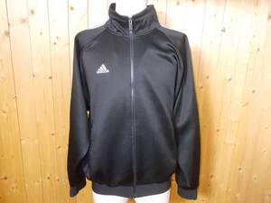 e216◆adidas トラックジャケット◆サイズ０ 黒色 三本ライン 90s 古着 アディダス ジャージトップス 古着屋 6E