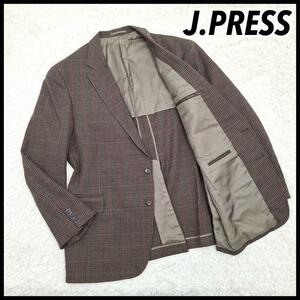 【大きいサイズ】J.PRESS ジェイプレス ニューイングランドモデル チェック柄 千鳥 チェック柄 テーラードジャケット 2B XLサイズ以上