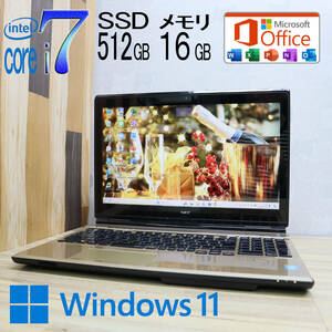 ★中古PC YAMAHA♪最上級4世代4コアi7！新品SSD512GB メモリ16GB★LL750/R Core i7-4700MQ Webカメラ Win11 MS Office2019 H&B★P69073