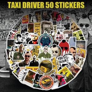 タクシードライバー ステッカー 50枚セット PVC 防水 シール Taxi Driver ロバートデニーロ 海外 映画 ムービー