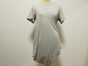 新品 定価¥10800 3tsui 変形 霜降り TEE ベージュ グレー gray Tシャツ カットソー 半袖 ミツイ 綿 カジュアル ファッション 日本製 無地