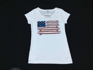 (未使用・レディース) CRAZY SHIRTS クレイジーシャツ // 半袖 プリント Tシャツ カットソー (白) サイズ XS