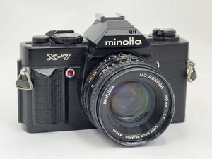 ●【minolta ミノルタ フィルム一眼レフカメラ X-7 ブラック MD ROKKOR 50mm F1.7 ヴィンテージ カメラ レンズ セット】SF-13383