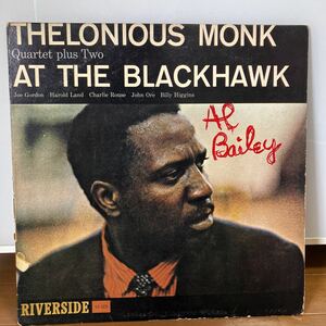 【LP】セロニアス・モンク/ THELONIOUS MONK / アト・ザ・ブラックホーク/ AT THE BLACK HAWK / US盤 / RIVERSIDE / RLP 12-323