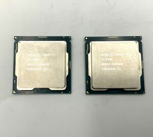 ●中古/cpu/ i7-9700 第9世代 SRG13 3.00GHz 8コア 8スレッド FCLGA1151 2枚セット 管理番号：20240523-22