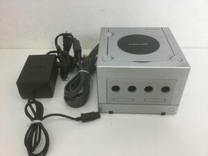 ●営SR365-80【通電動作確認済み】Nintendo ニンテンドー GAMECUBE ゲームキューブ GC DOL-001 シルバー 本体のみ/t