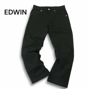 美品★ EDWIN エドウィン EB0001 BLUE TRIP★ ストレッチ ブラック デニム パンツ ジーンズ Sz.28　メンズ 黒　A4B04320_8#R