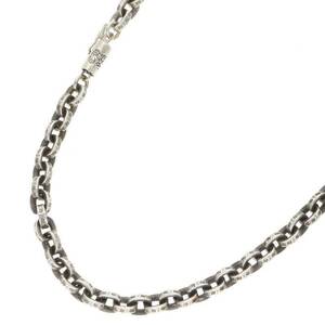 クロムハーツ Chrome Hearts PAPER CHAIN 18/ペーパーチェーン18inch サイズ:18inch シルバーネックレス 中古 NO05