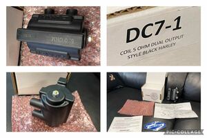 高品質 DC7-1 ダイナ 5Ω コイル 5オーム DYNA DYNATEK ダイナテック 5 ショベル エボ ポイント用 OHM デュアル ブラック ダイナS パン