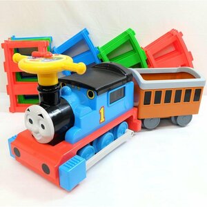 1円【一般中古】NONAKA WORLD 野中製作所/電動乗用 きかんしゃトーマス+客車 アニー 線路付き/71