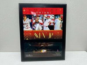 大阪発 MLB 大谷翔平 エンゼルス フォトフレーム 2023 ア・リーグ MVP 実使用ボールピース 500個限定 証明書付き