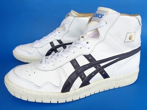 13785■美品 ASICS JAPAN L FABRE TBF707 アシックス ジャパン ファブレ 白 黒 28 日本製 バッシュ 希少 三井寿