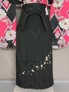 女袴 袴 刺繍柄入り袴 送料無料 お仕立て上がり サイズ87 X3414B-S