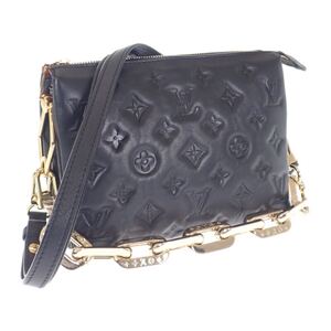 【LOUIS VUITTON】ルイヴィトン クッサンBB M21259 2WAYバッグ ハンド ショルダーバッグ ラムスキン ファスナー ゴールド金具 レディース 