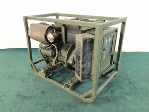 【米軍放出品】DEWEY 発電機 2KW ジェネレーター ヤンマーディーゼルエンジン MEP-501A ☆BJ1HM-2-W#24